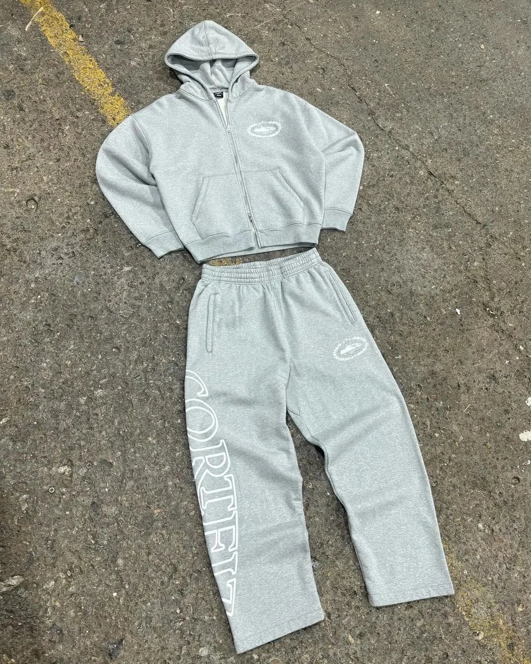 Cortez Grey Hoodie and Sweatpants Set