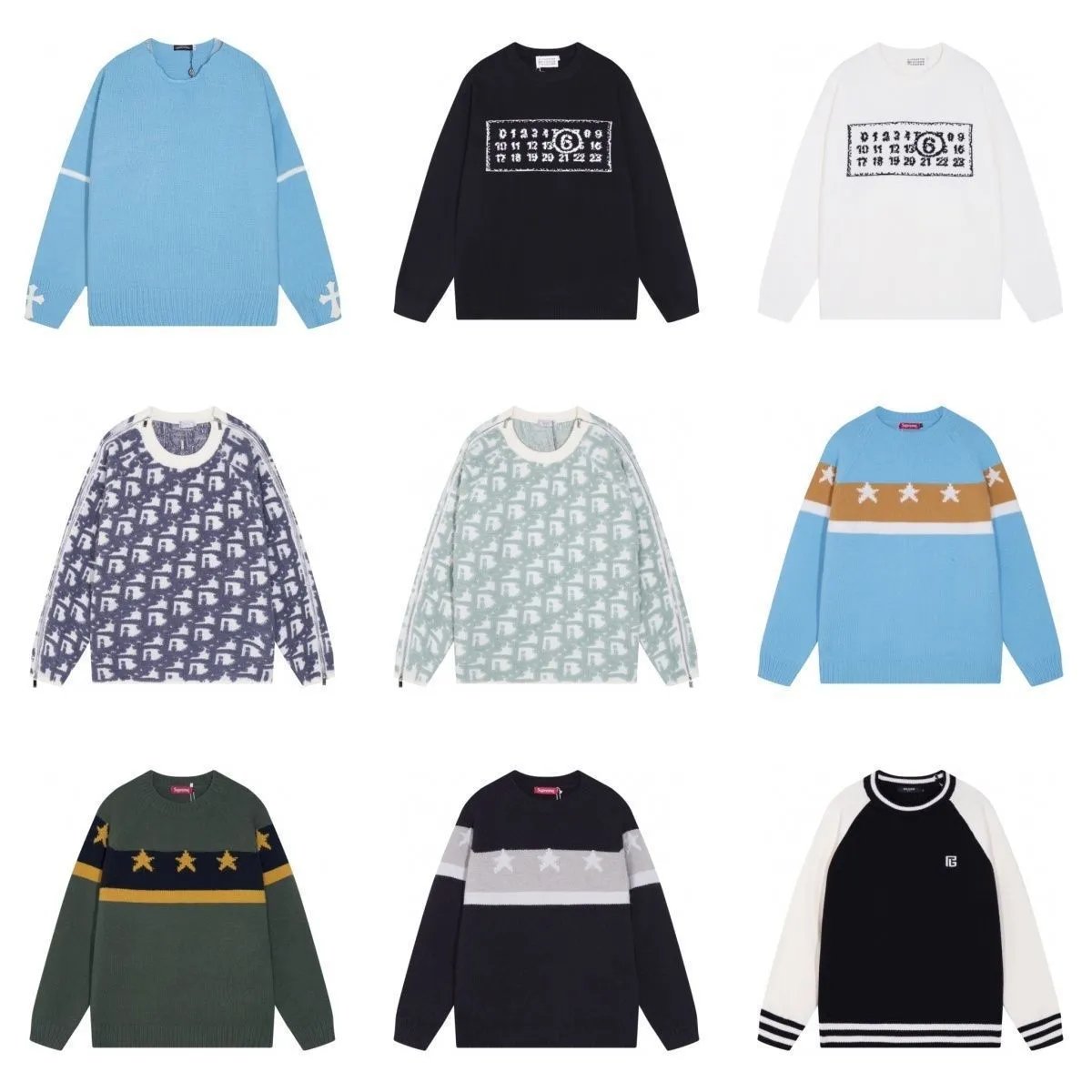 Supreme Color Block Knit Sweater