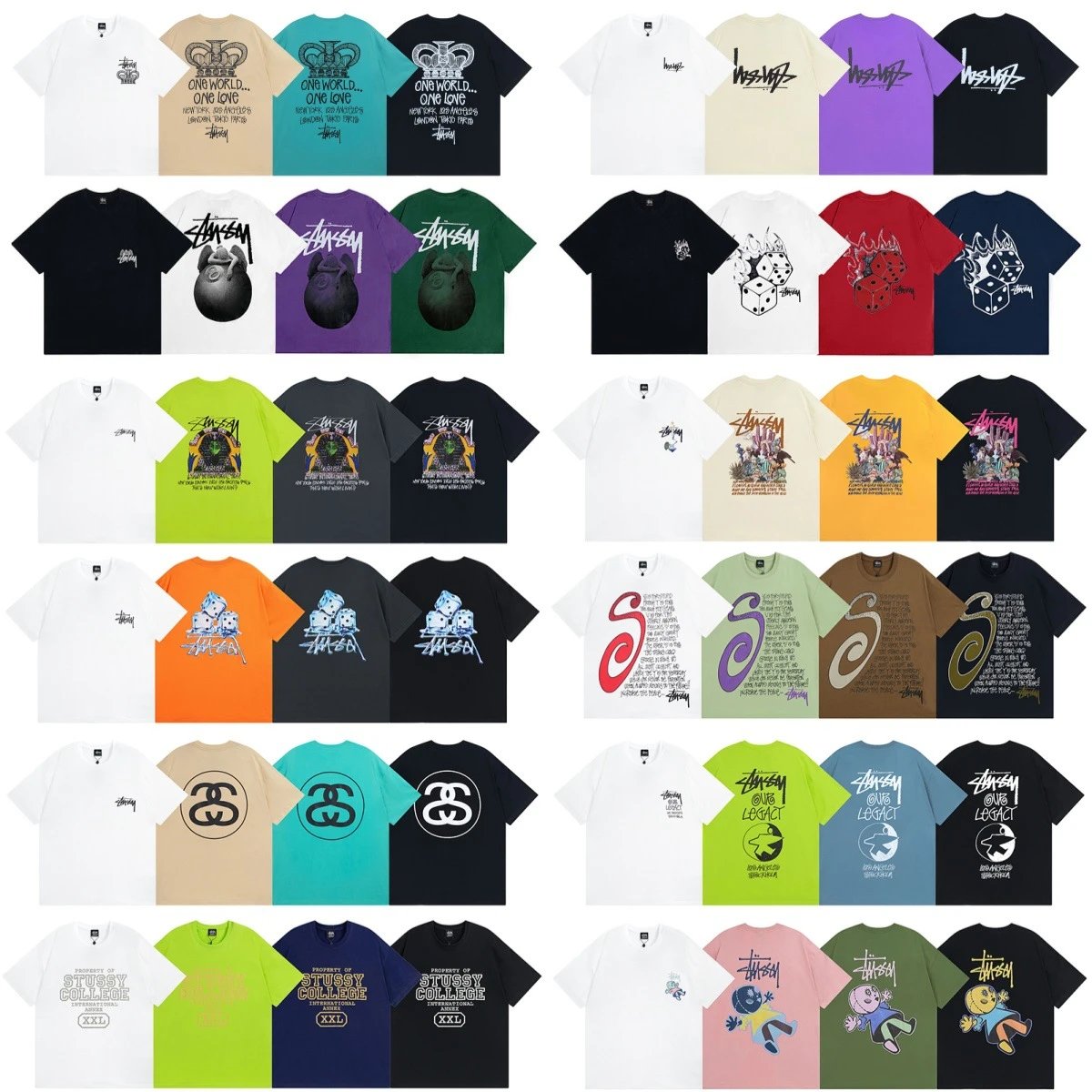 Stussy Black Short Sleeve T-Shirt