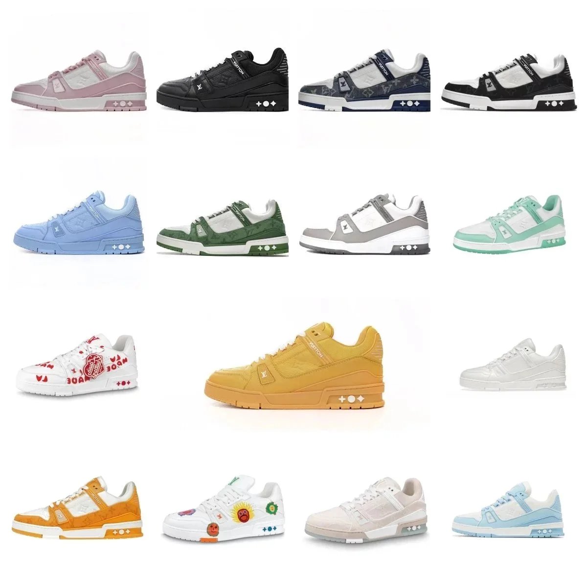 Louis Vuitton Multi-Color Low Top Sneakers