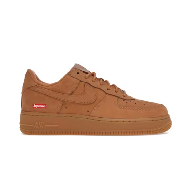 Supreme x Nike Air Force 1 Brown Sneakers