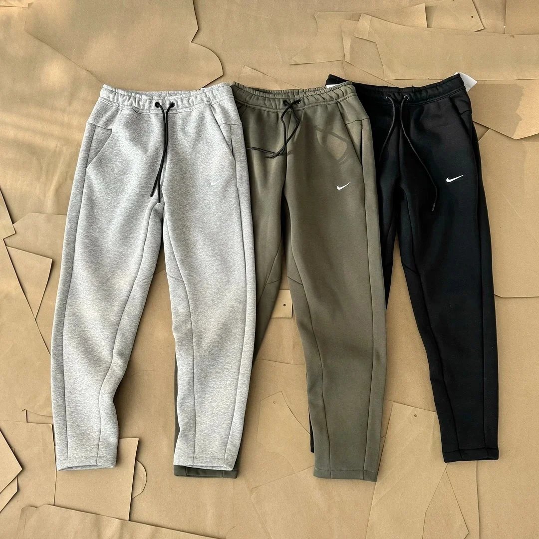 Nike Grey Olive Black Fleece Joggers