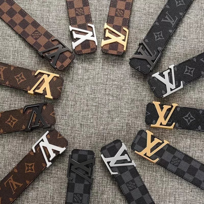 Louis Vuitton Brown and Black Monogram Belt