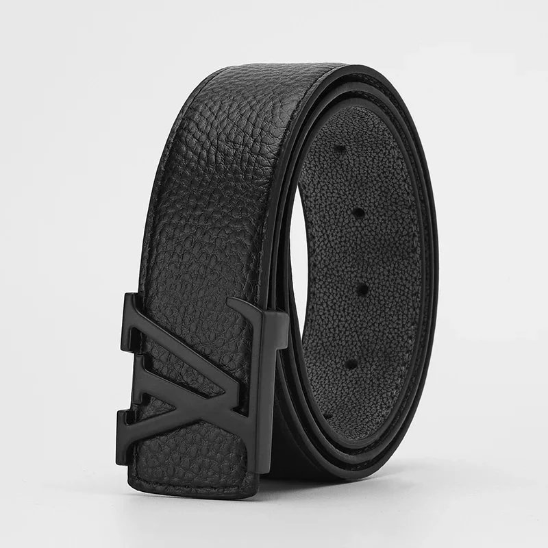 Louis Vuitton Black Leather Belt