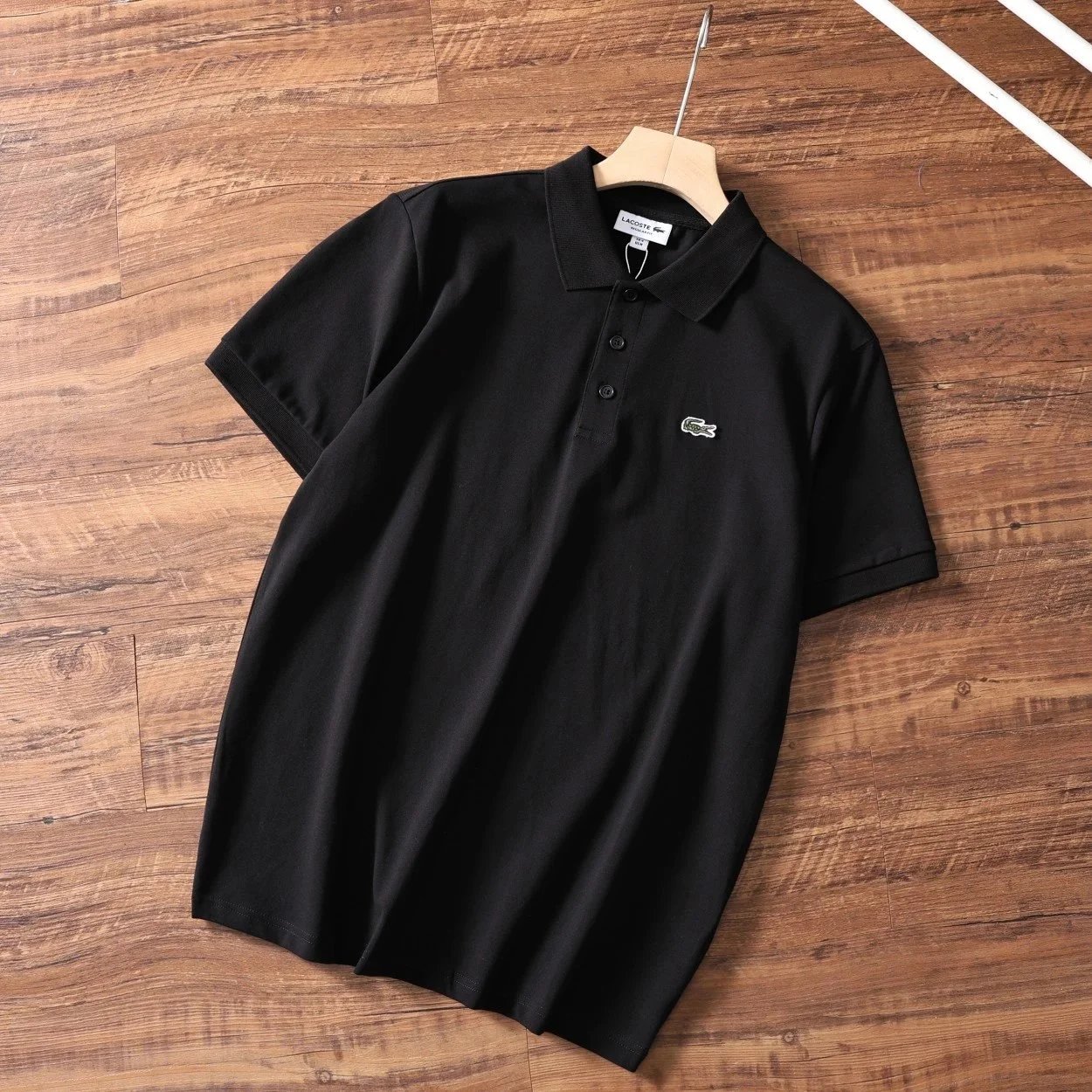 Lacoste Black Short Sleeve Polo