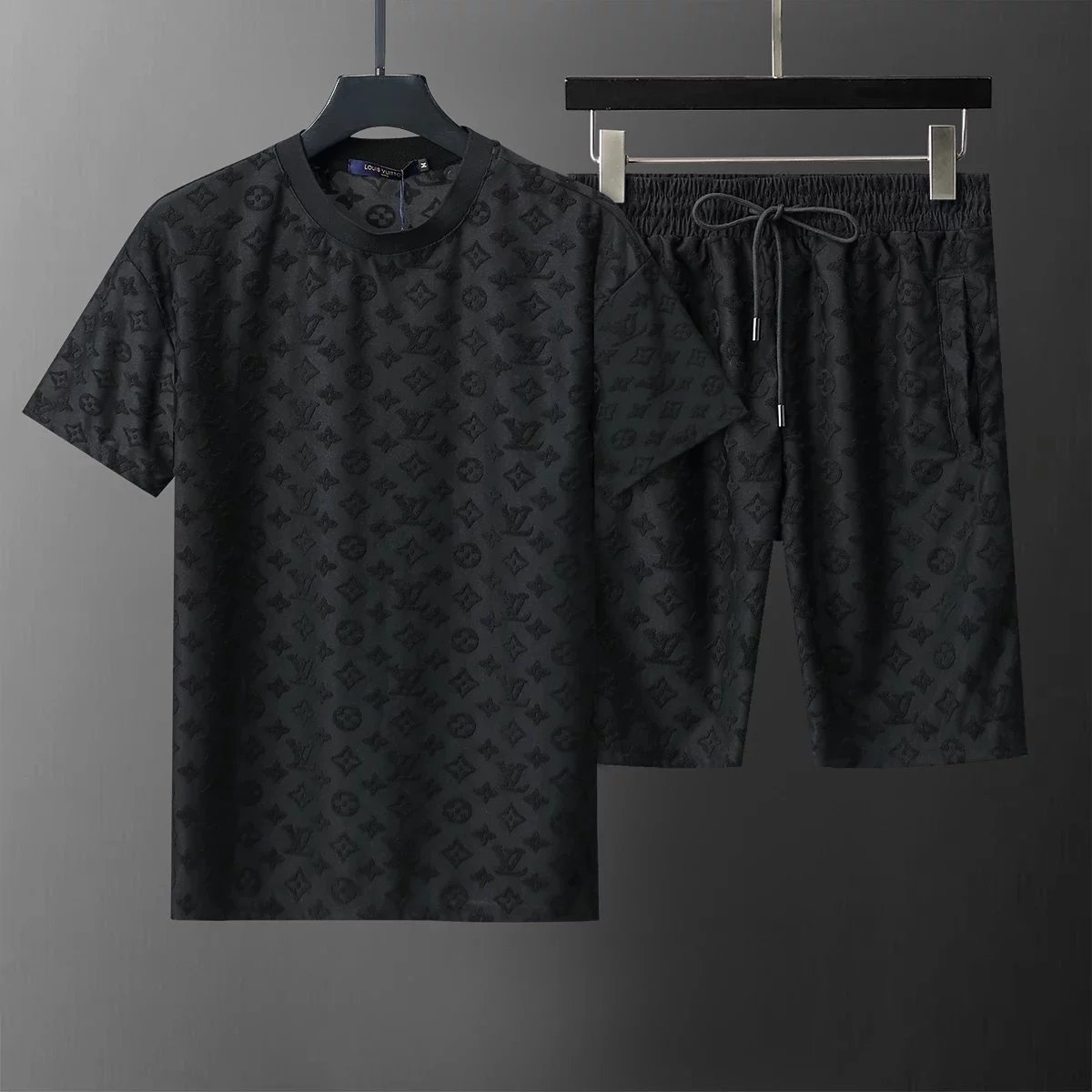 Louis Vuitton Black Short Sleeve Set