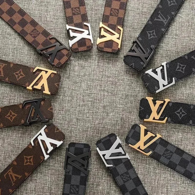 Louis Vuitton Brown and Black Monogram Belt