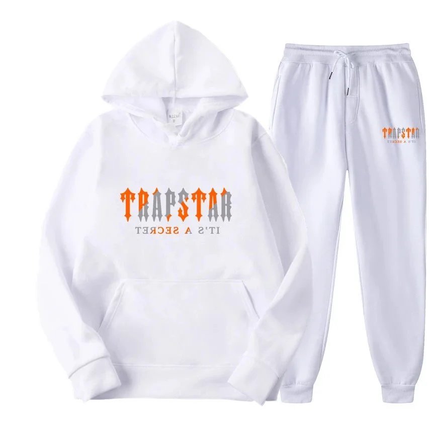 Trapstar White Hoodie and Sweatpants Set