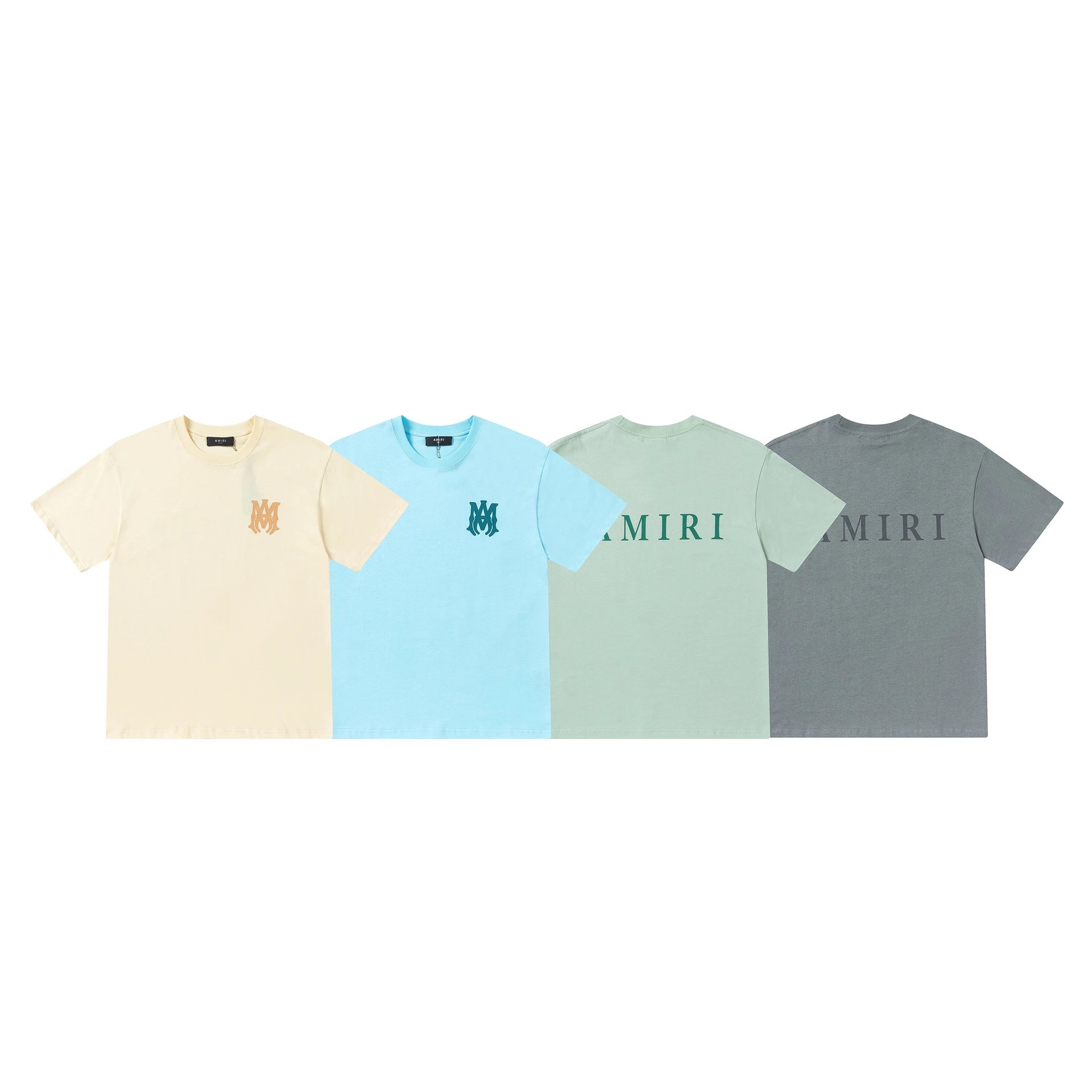 Amiri Pastel Color Short Sleeve T-Shirts