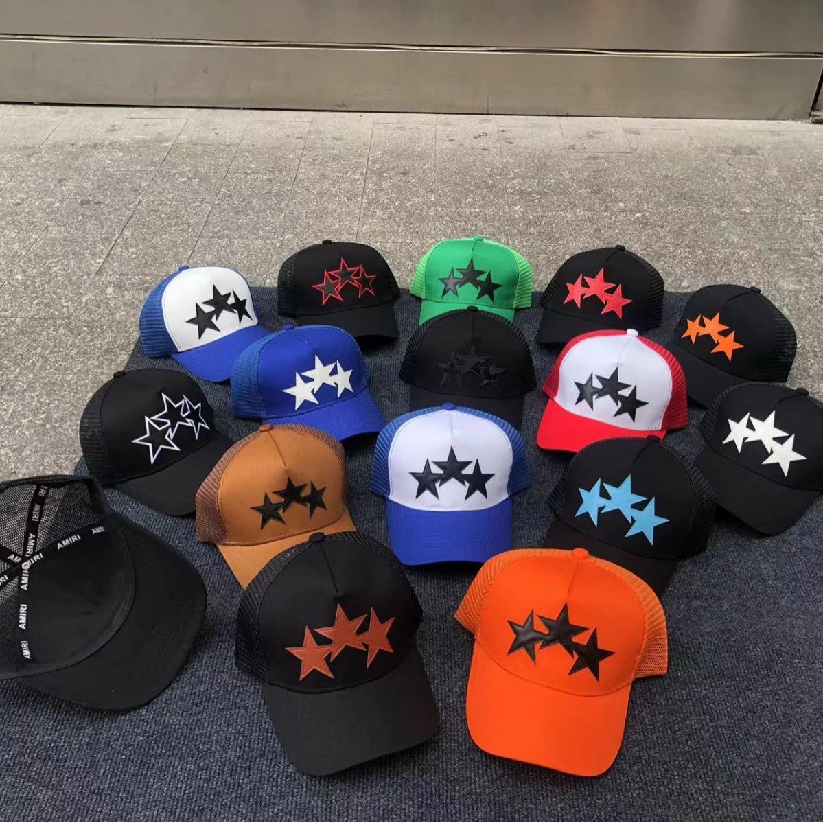 Amiri Black Star Trucker Hat