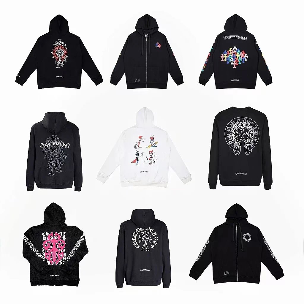 Chrome Hearts Black Zip-Up Hoodie