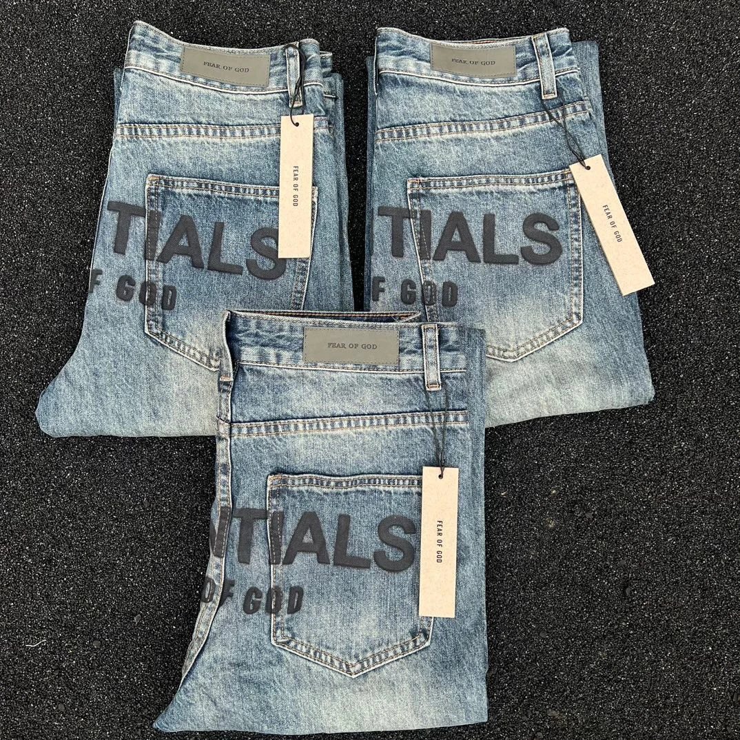 Fear of God Essentials Light Blue Jeans