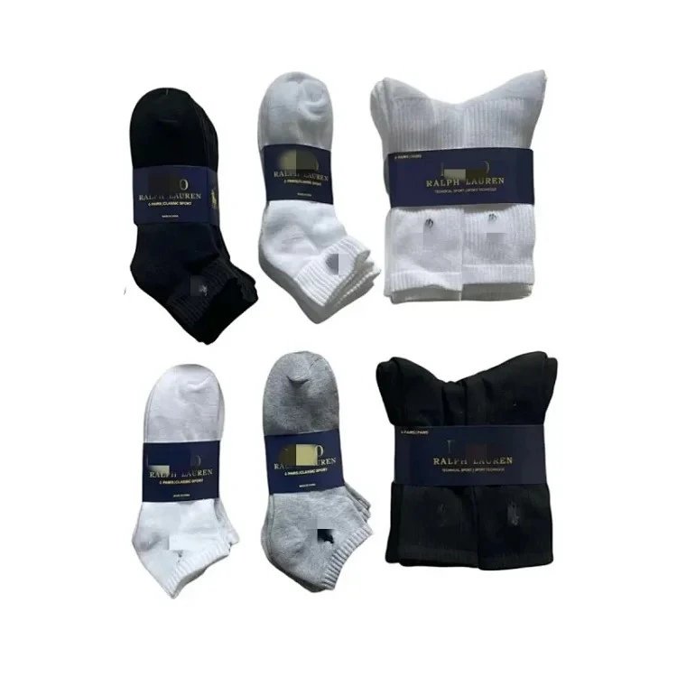 Ralph Lauren Black, White, and Grey Socks Set