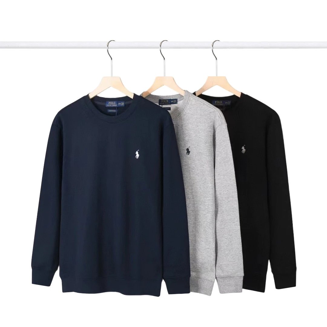 Ralph Lauren Navy Grey Black Crewneck Sweatshirt