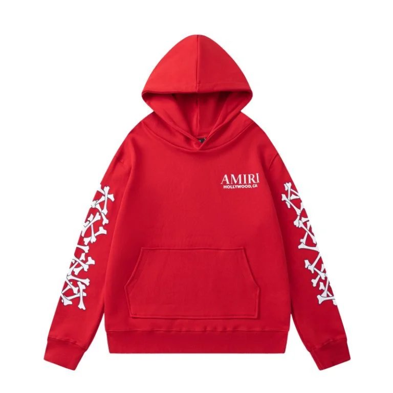 Amiri Red Hooded Sweatshirt