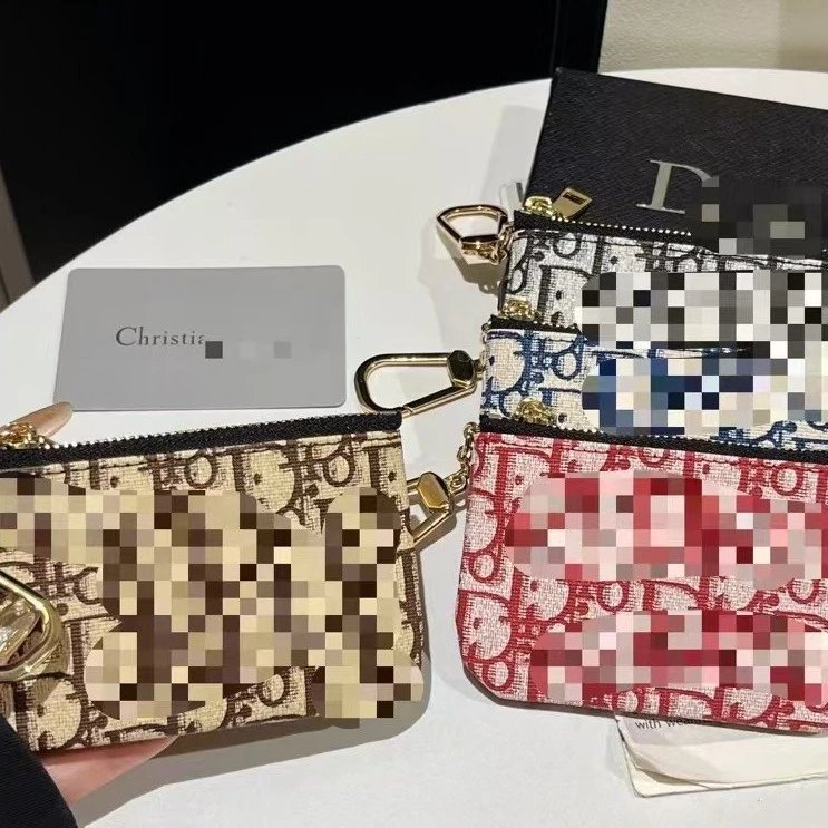 Dior Monogram Zip Wallet