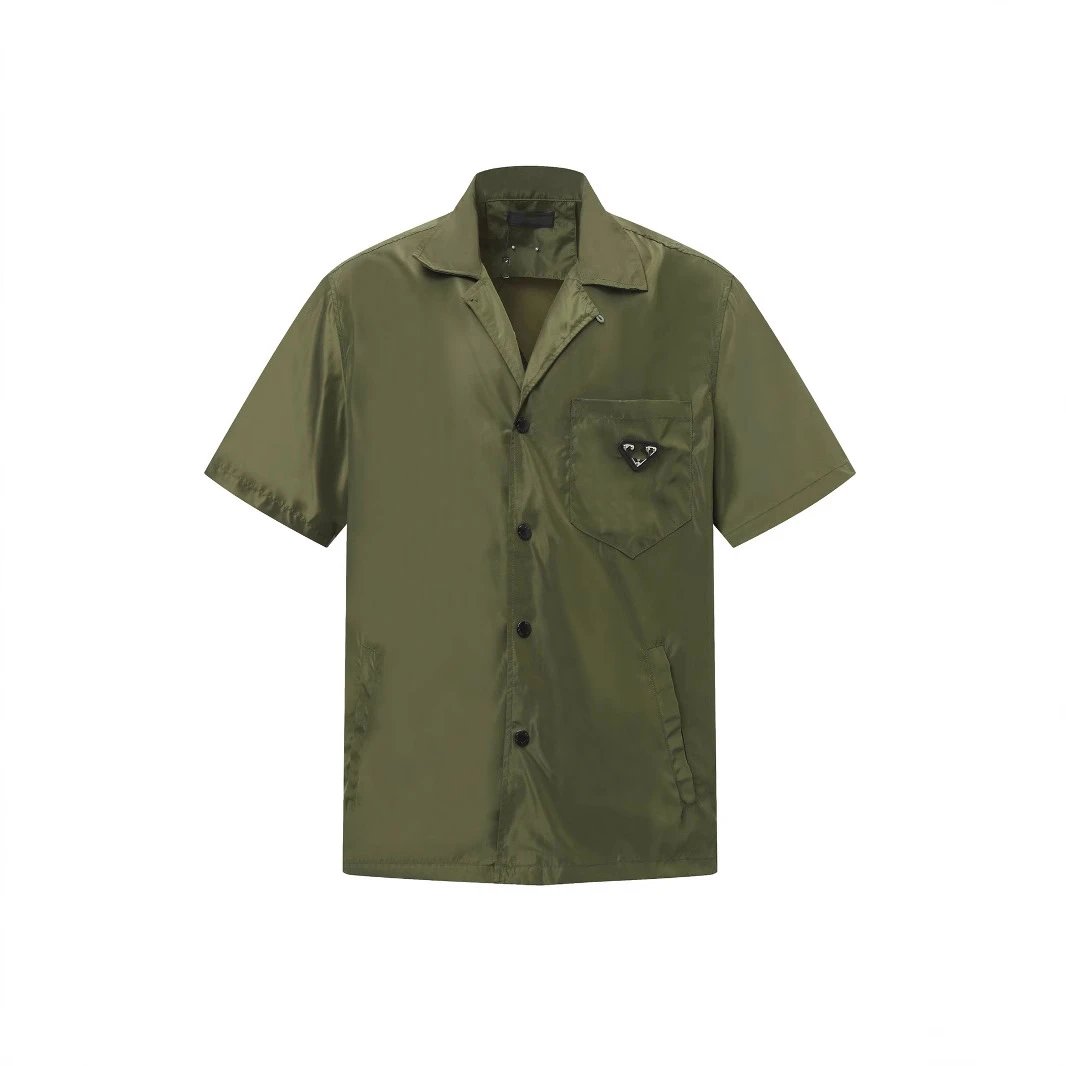 Prada Olive Short Sleeve Shirt