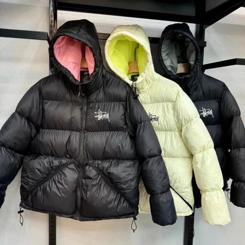 Stussy Black Puffer Jacket
