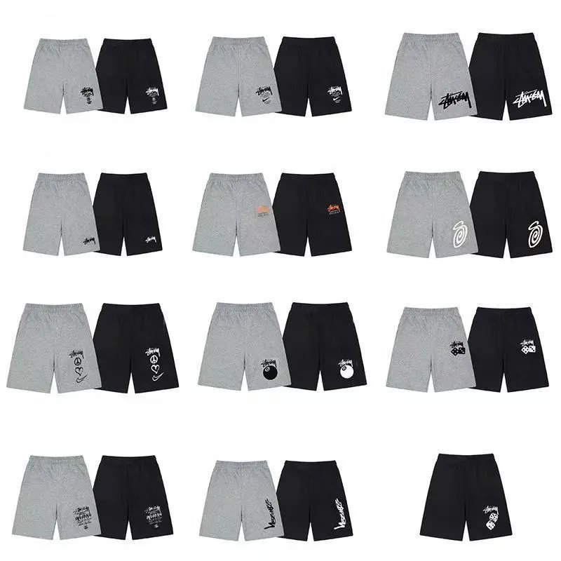 Stussy Grey and Black Shorts