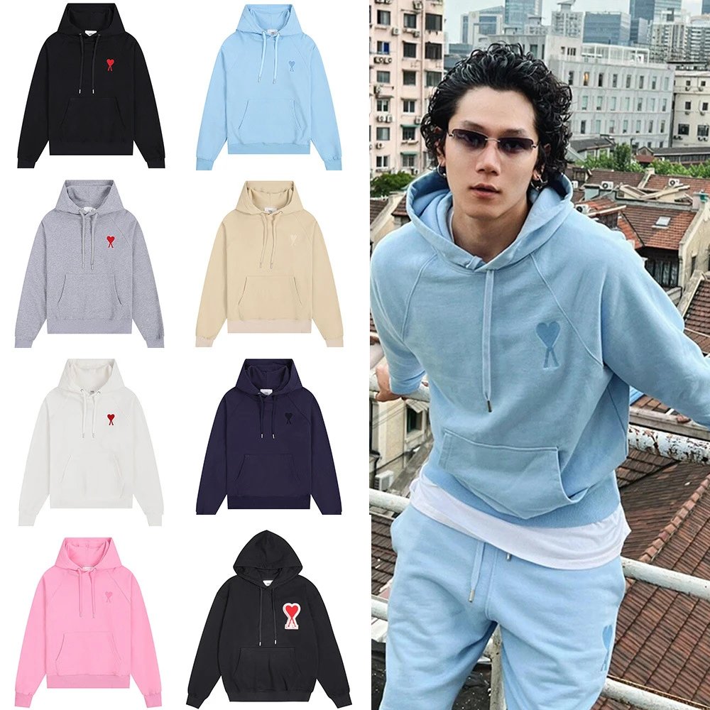 Ami Paris Light Blue Hoodie