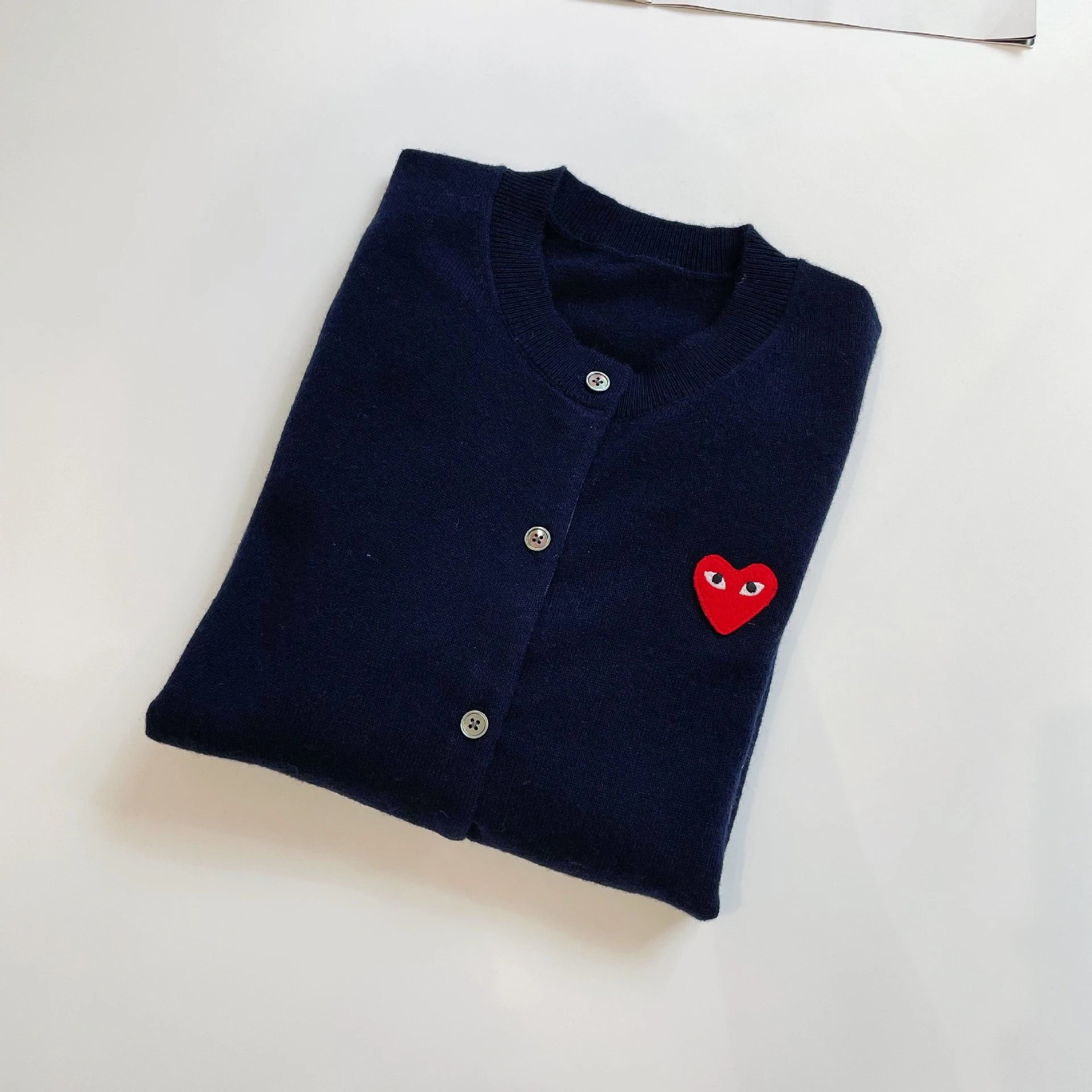 Comme des Garçons Navy Cardigan