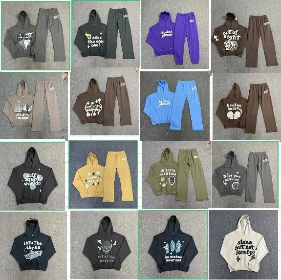 Unisex Hoodie and Pants Set in Various Colors