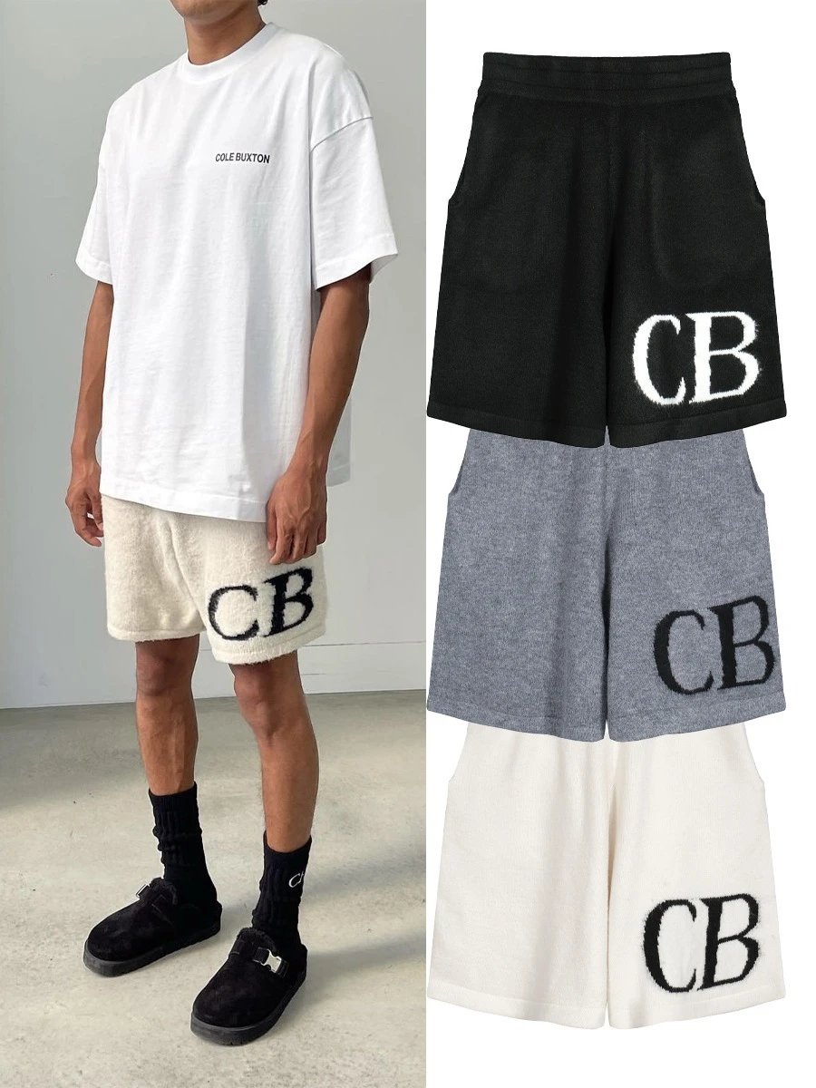 Cole Buxton CB Logo Knit Shorts
