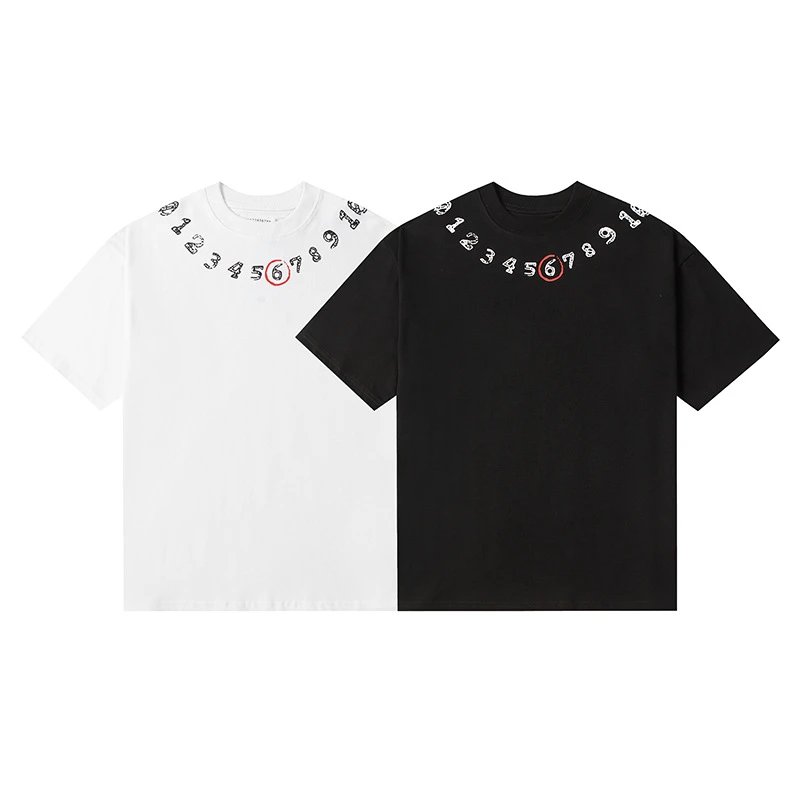 Number Print Short Sleeve T-Shirt