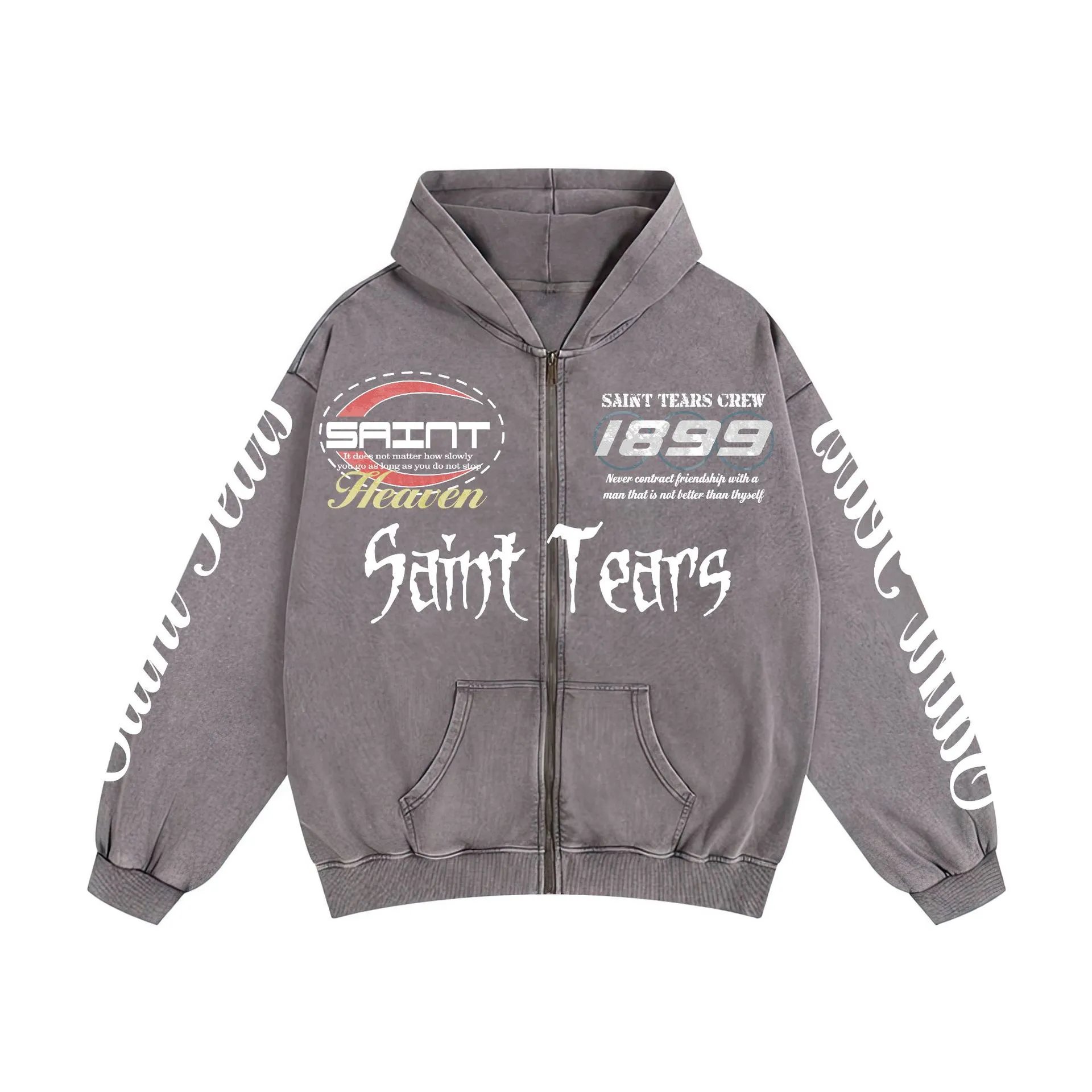 Saint Tears Grey Zip