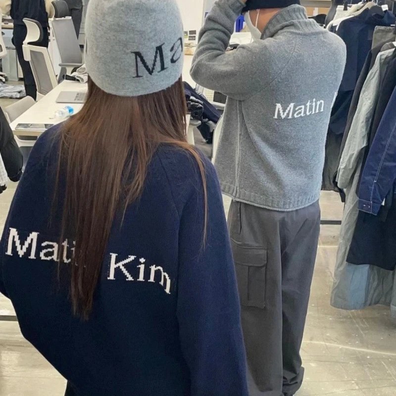 Matin Kim Navy Knit 