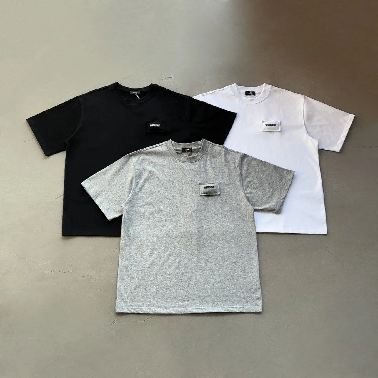 Wetone Grey Short Sleeve T-Shirt