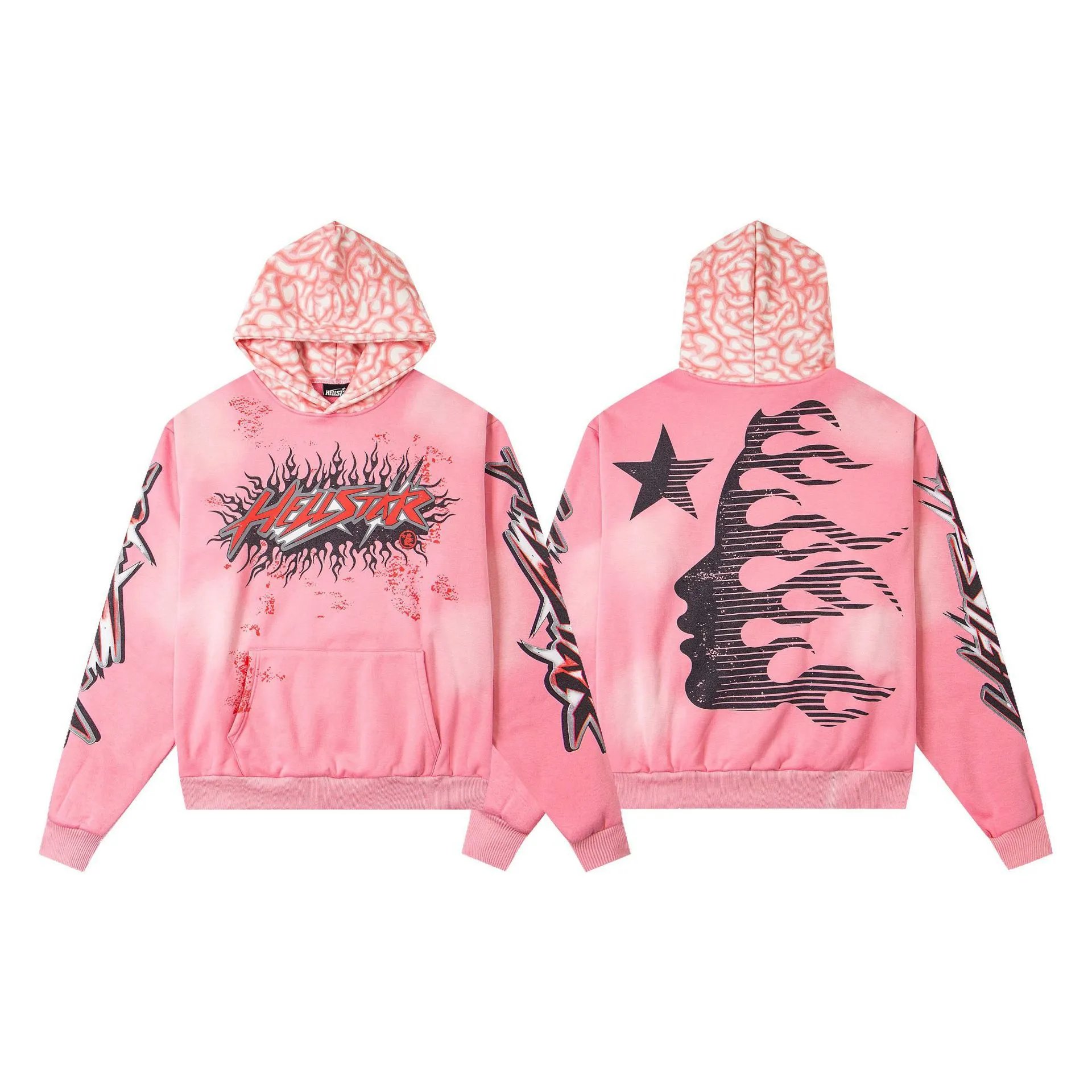 Hellstar Pink Hoodie Sweatshirt
