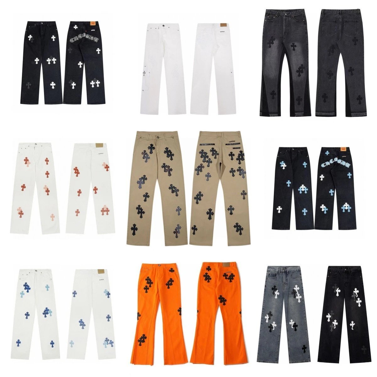 Cross Applique Denim