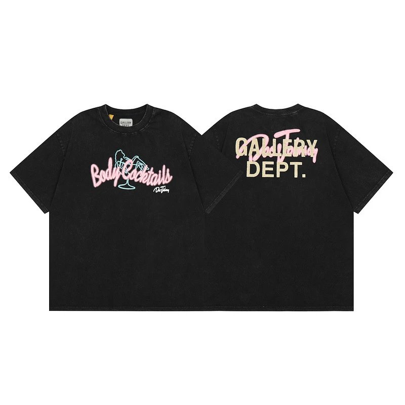 Gallery Dept. Black Short Sleeve T-Shirt