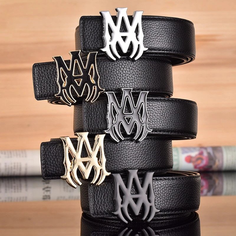M Leather Belt with M Buckle