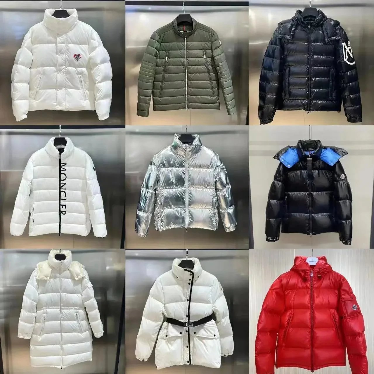 Moncler White Puffer Jacket