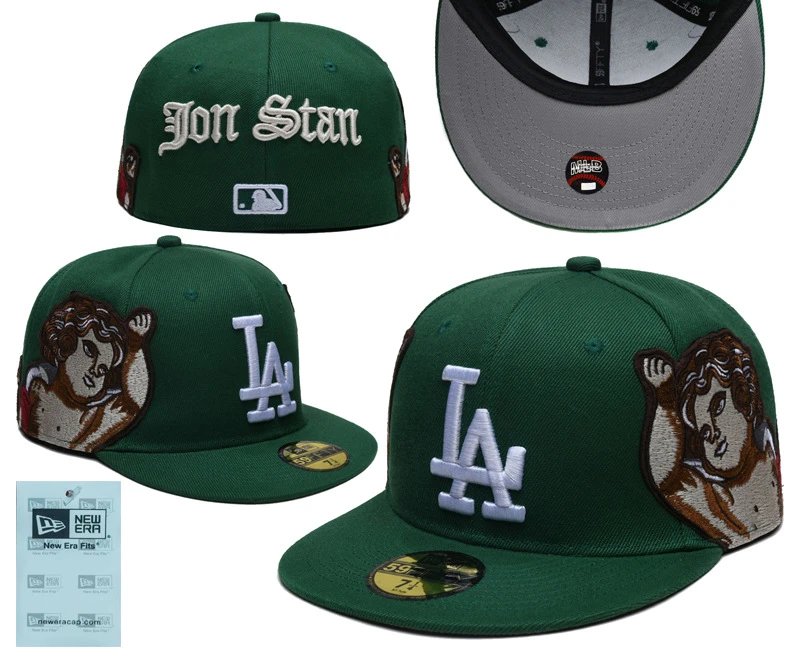 New Era Green LA Dodgers Fitted Cap