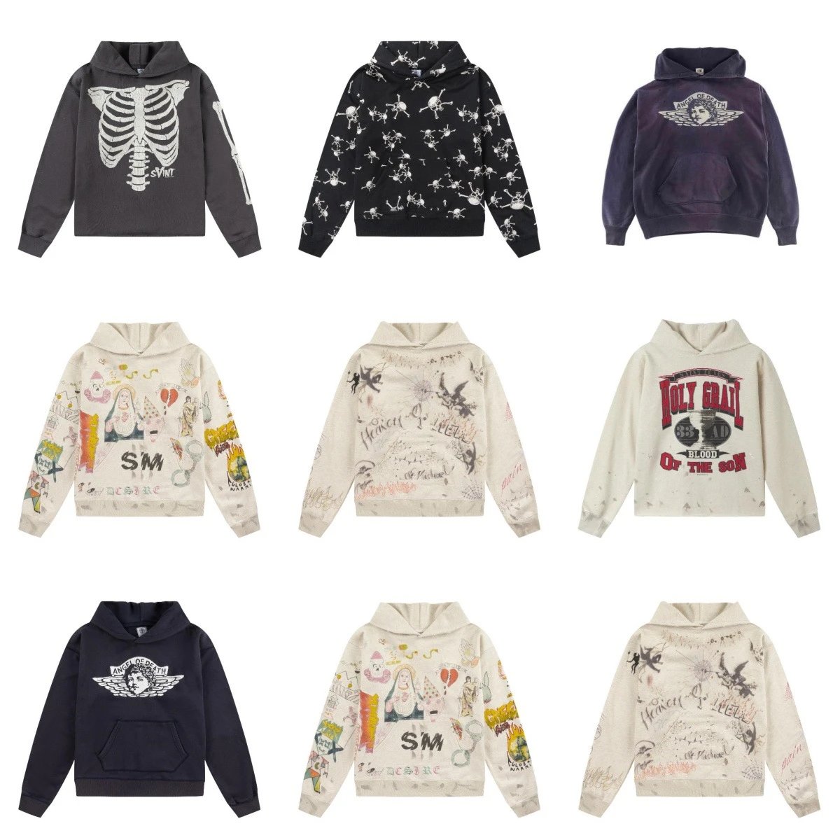 Angel of Death Hoodies in Various Colors and Designs