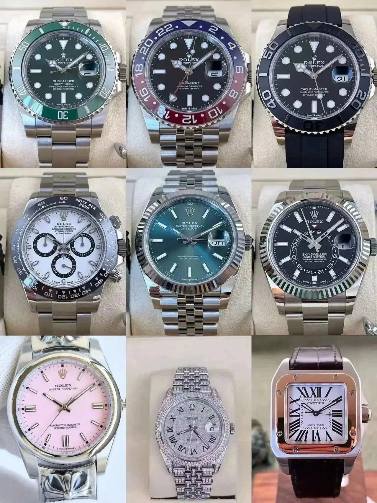 Rolex Stainless Steel Watches Collection