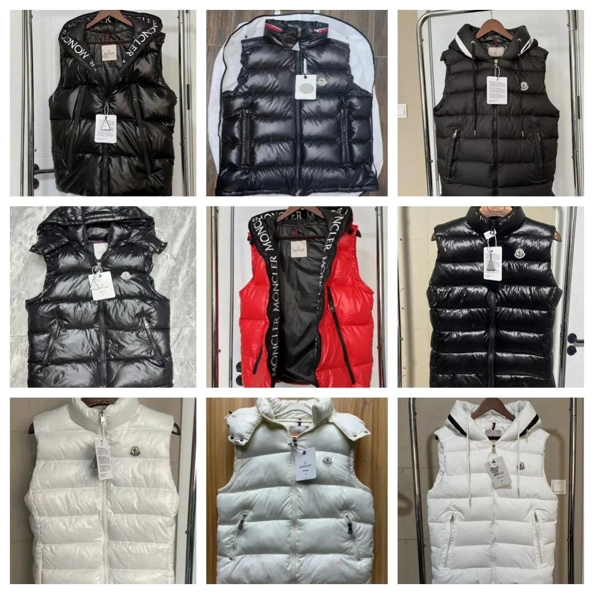 Moncler Black Puffer Vest