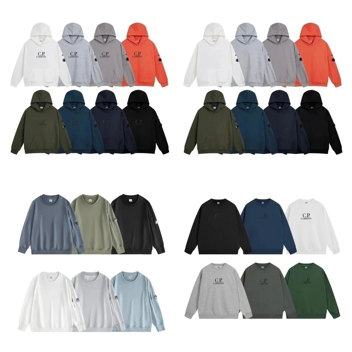 C.P. Company Hooded Sweatshirt and Crewneck Sweater Collection