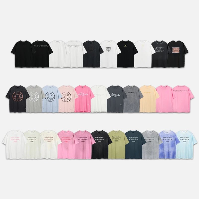 Acne Studios White Short Sleeve T-Shirt