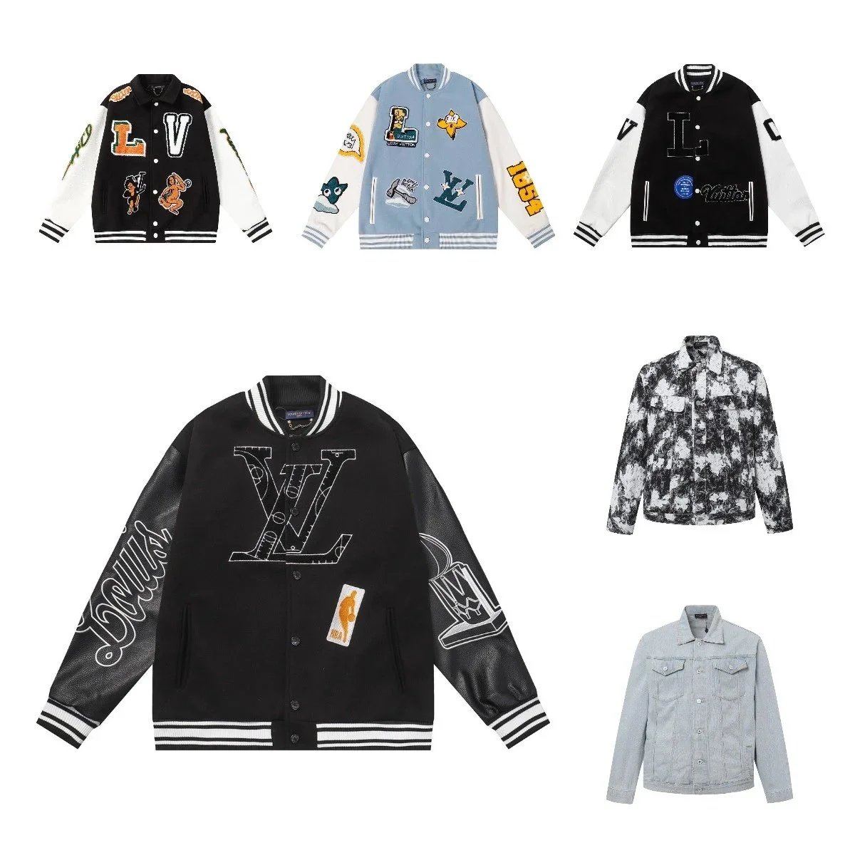 Louis Vuitton Black Letterman Jacket