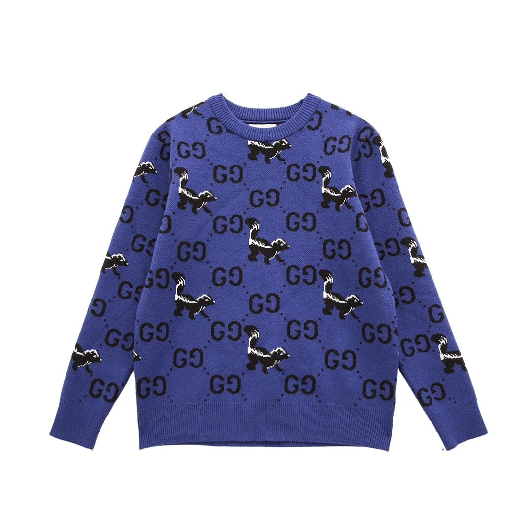 Gucci Blue Knit Sweater