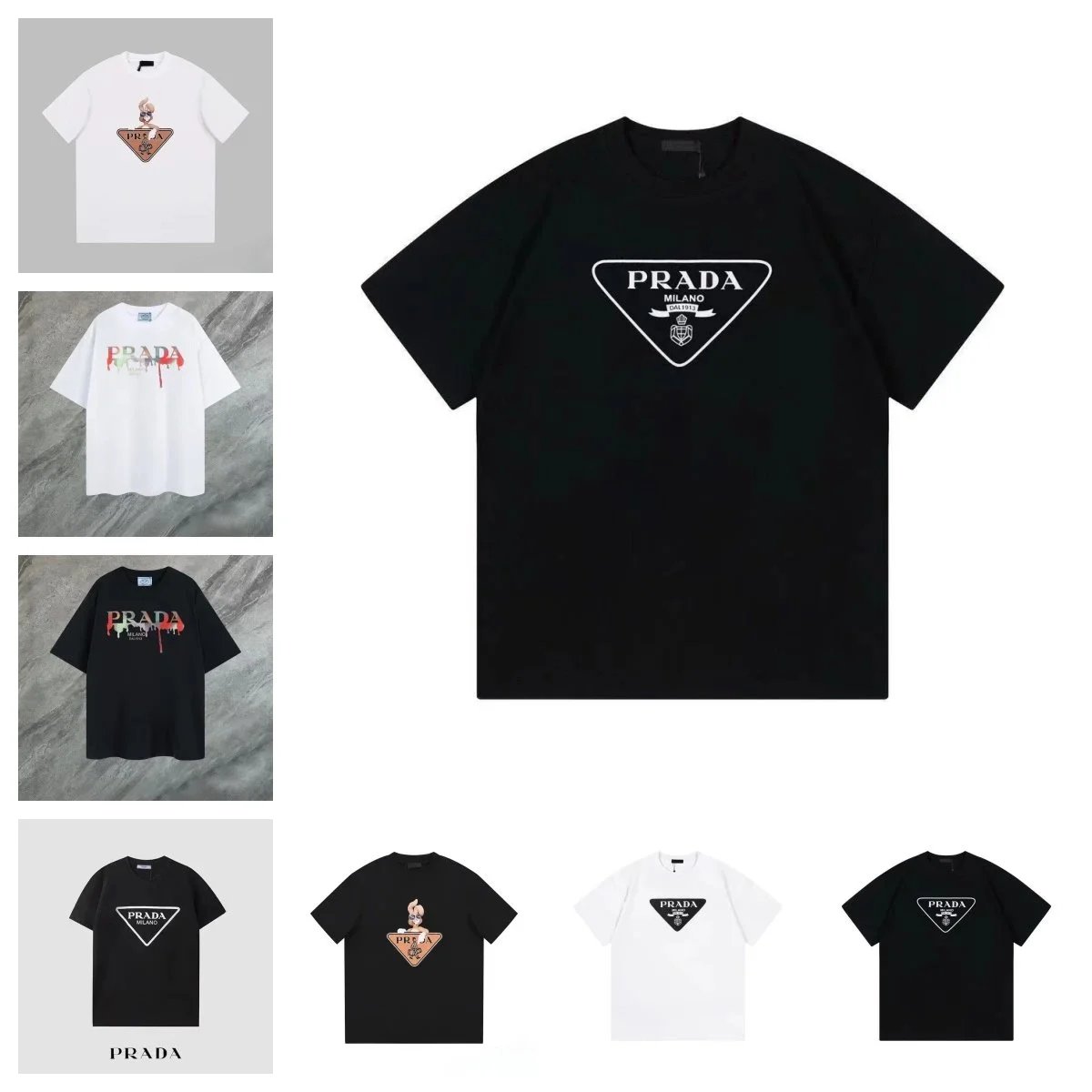 Prada Black Short Sleeve T-Shirt
