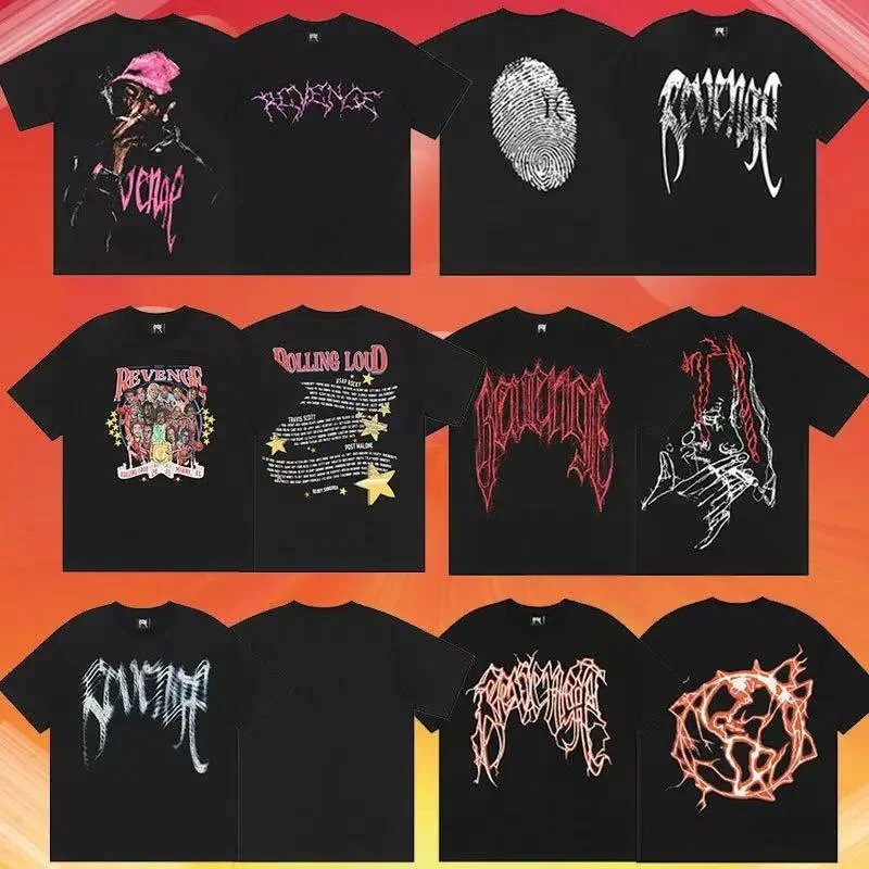Black Graphic Print T-Shirt Collection
