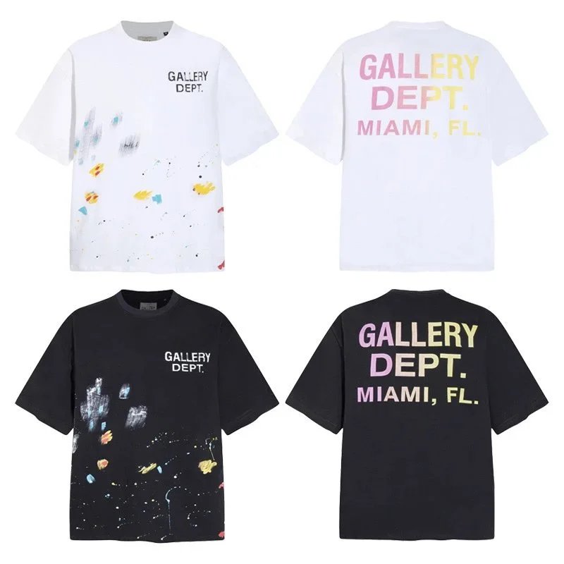 Gallery Dept. White and Black Oversized T-Shirts