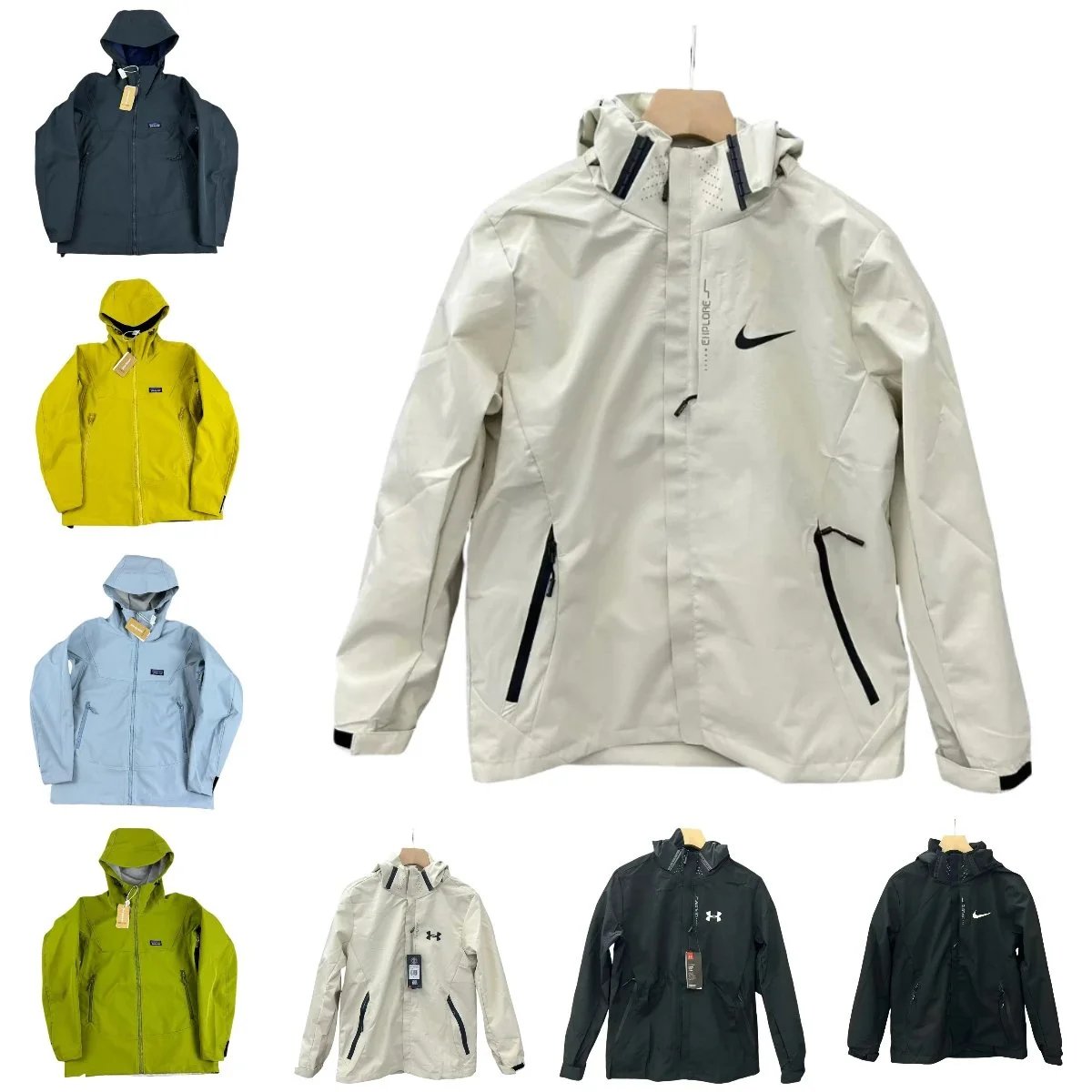 Nike Beige Windbreaker Jacket