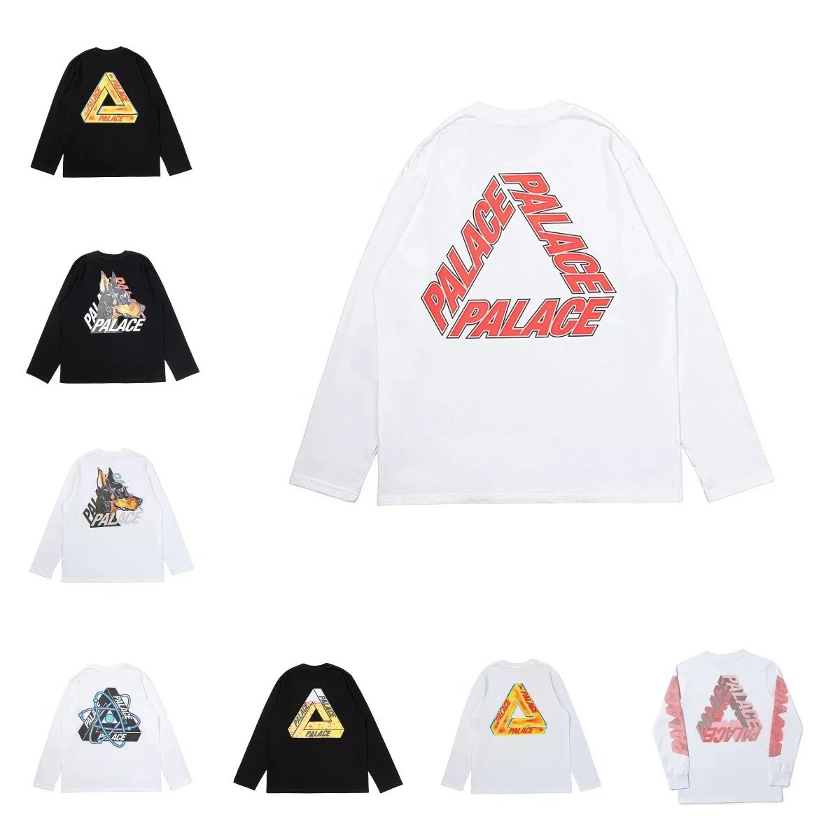 Palace White Long Sleeve Tee
