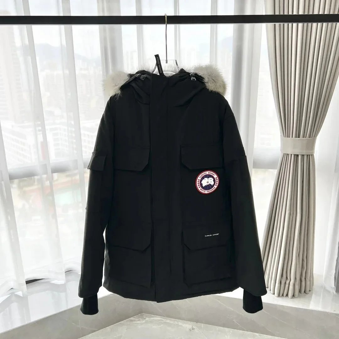 Canada Goose Black Fur Hooded Parka